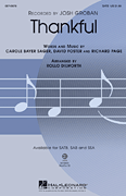 Thankful SATB choral sheet music cover